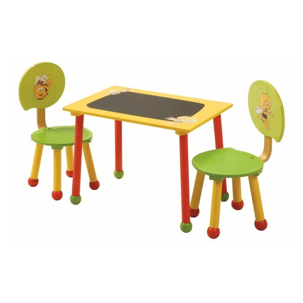 Dětský stoleček se 2 židličkami Roba Kids Včelka Mája