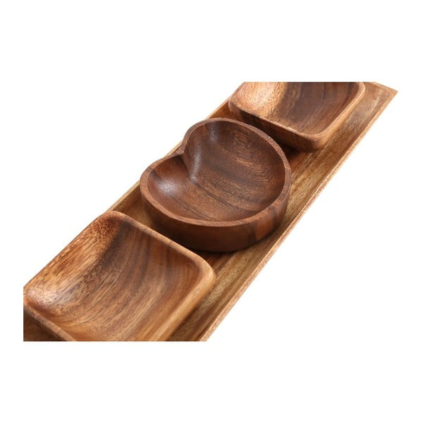 Купи за сервиране с поднос 4 бр Kora - Premier Housewares-image-4