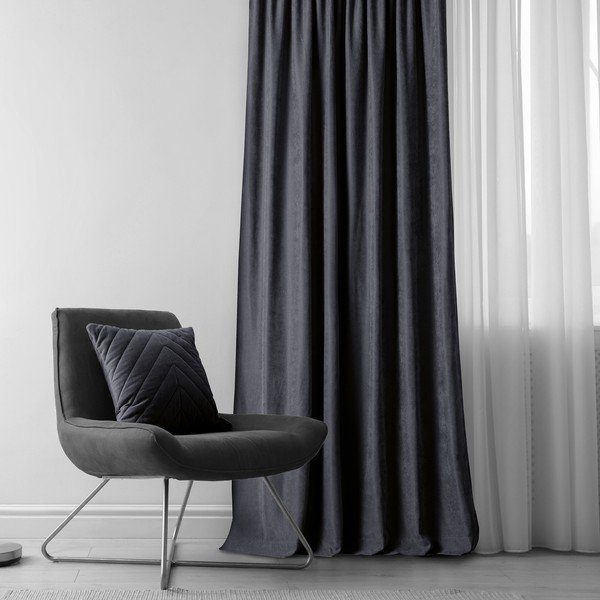 Завеса в цвят антрацит 140x270 cm Milana - Homede-image-1
