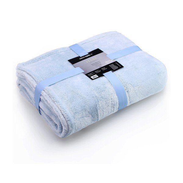 Светлосиньо одеяло от микрофибър BabyBlue, 170 x 210 cm Fluff - DecoKing-image-3