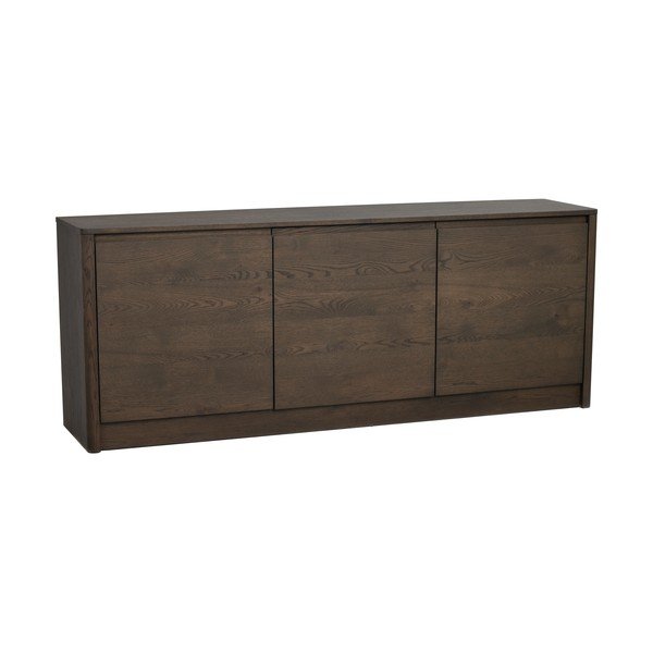 Скрин от декор от дъб  в тъмно естествен цвят 180x70x40 cm Melstone – Rowico