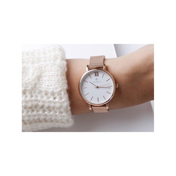 Дамски часовник от неръждаема стомана Timeless със златна каишка - Paul McNeal-image-3