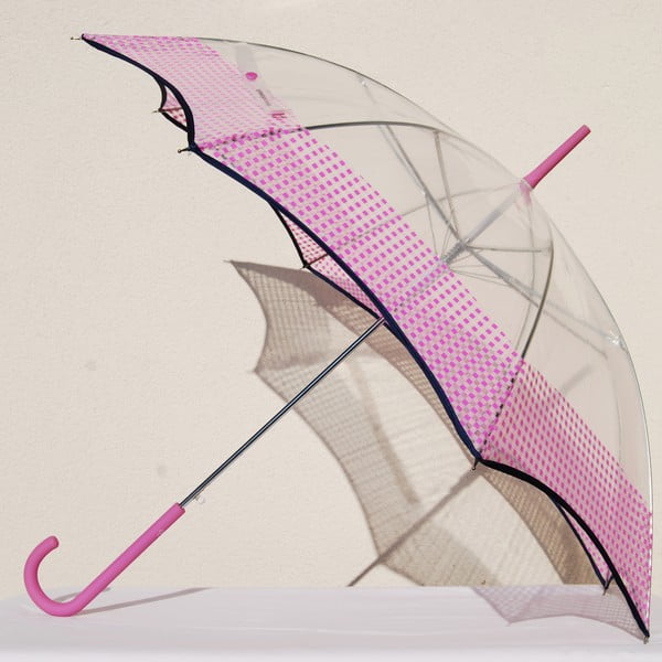 Чадър Alvarez Vichy Transparent Pink - Alvarez Romaneli