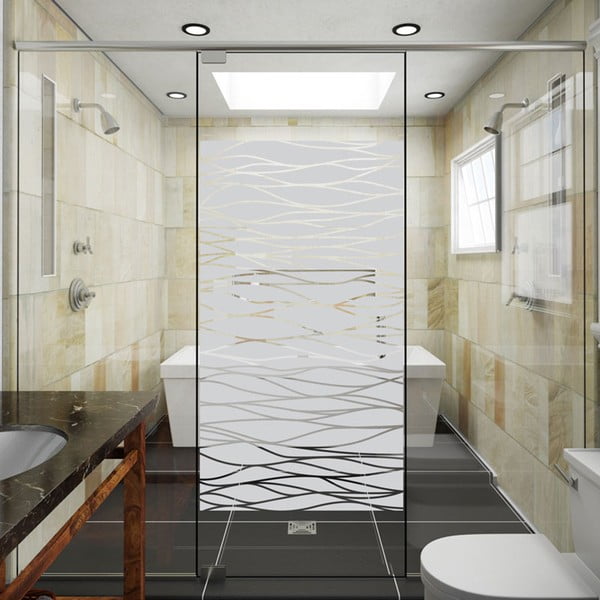 Стикер за душ врата Морето, 100 x 55 cm - Ambiance