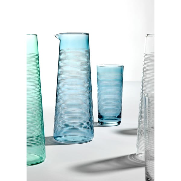 Син стъклен декантер 1,2 л Linear - Ladelle-image-1