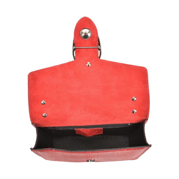 Червен кожен джоб Fiona - Renata Corsi-image-3
