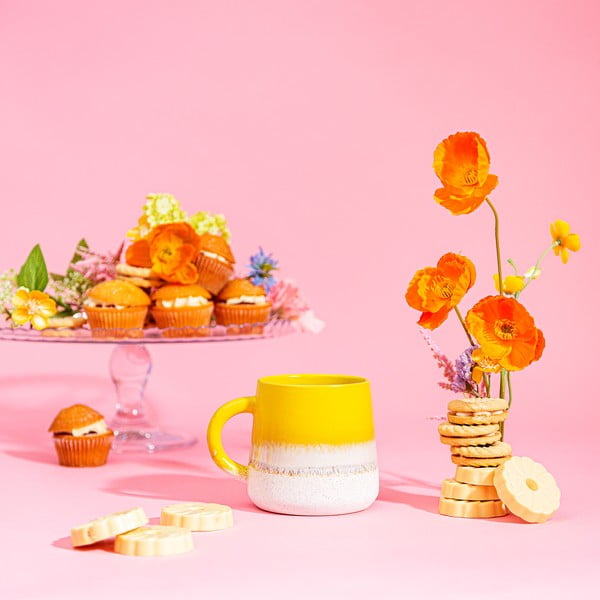 Жълта глинена чаша 360 ml Mojave – Sass & Belle-image-1