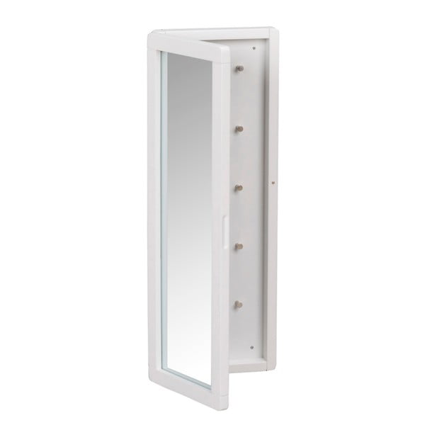 Бял огледален шкаф за ключове Metro - Rowico