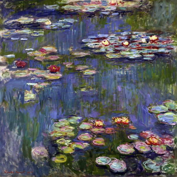 Живопис - репродукция 70x70 cm Water Lilies, Claude Monet - Fedkolor