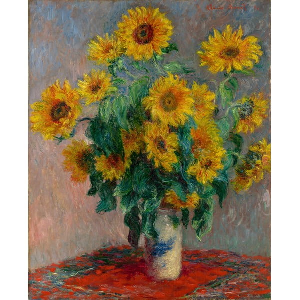 Репродукция на картина 40x50 cm Bouquet of Sunflowers - Fedkolor