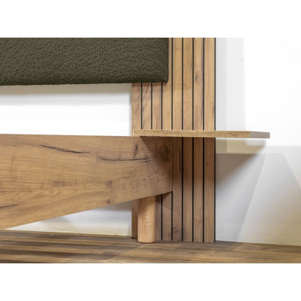 Зелено двойно легло с включена подматрачна рамка 160x200 cm Lior – Bobochic Paris-image-3