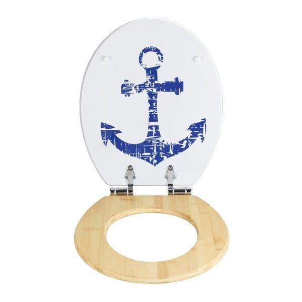 Тоалетна седалка от бамбук и фибростъкло Волан, 44 x 37,5 cm - Wenko-image-1