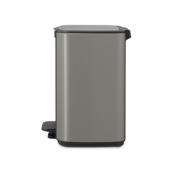Сиво стоманено кошче за боклук с педал 7 l Bo – Brabantia-image-3