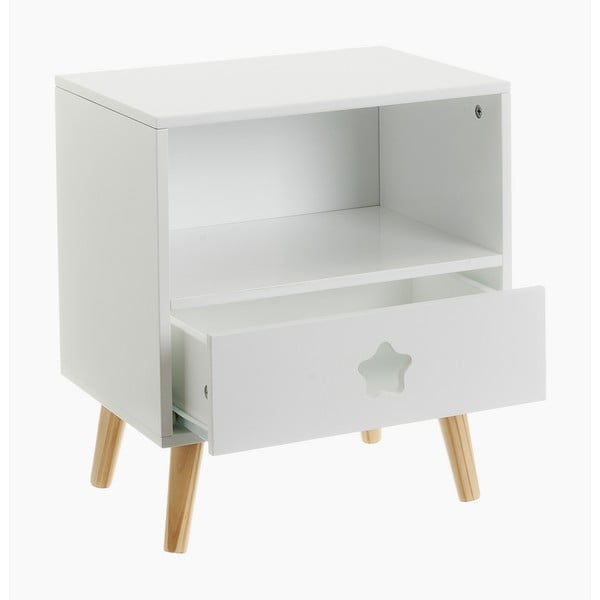 Бяло детско нощно шкафче - Casa Selección-image-1