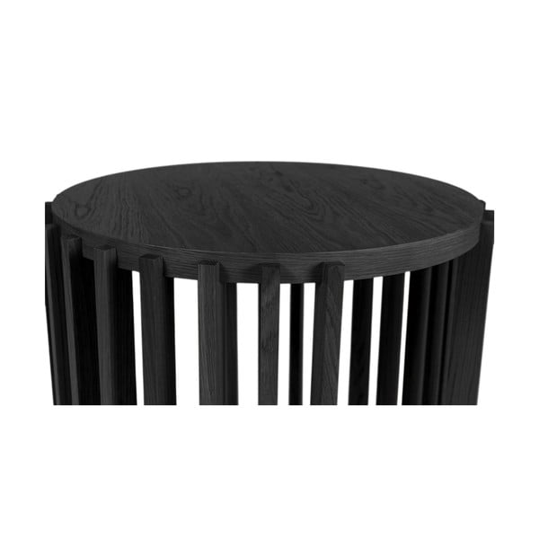 Черна масичка за кафе , ø 53 cm Drum - Woodman-image-4