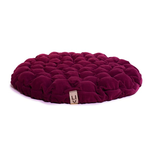 Възглавница за сядане с масажни топчета в цикламено розово, Ø 75 cm Bloom - Linda Vrňáková