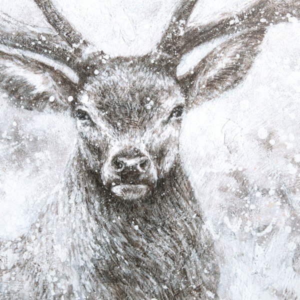 Картина за стена , 70 x 70 cm Autumn Stag - Art for the home-image-2