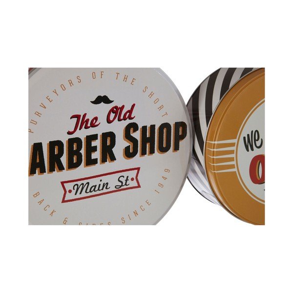 Комплект от 2 калаени кутии за съхранение Barber Shop - Premier Housewares-image-2