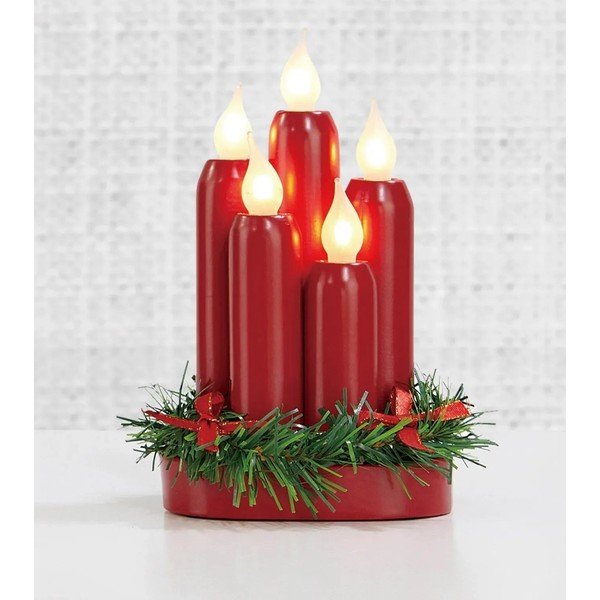 Червен LED свещник, височина 20 cm Hanna - Markslöjd