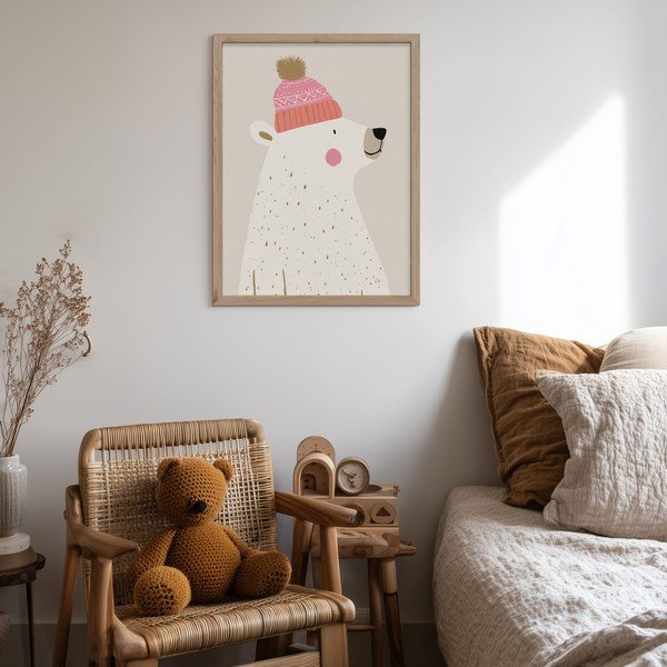 Детска картина 30x40 cm White Bear – Styler-image-2