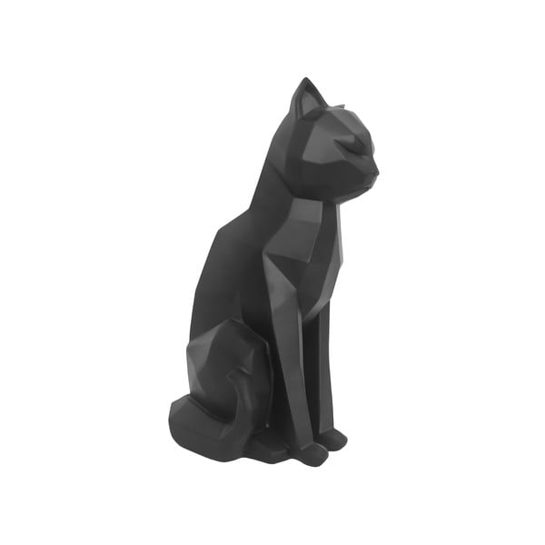 Статуетка на котка в матово черно, височина 29,5 cm Origami - PT LIVING