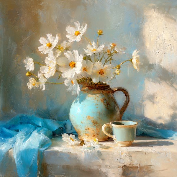 Печатна картина с включена рамка 70x70 cm Anemone – Styler
