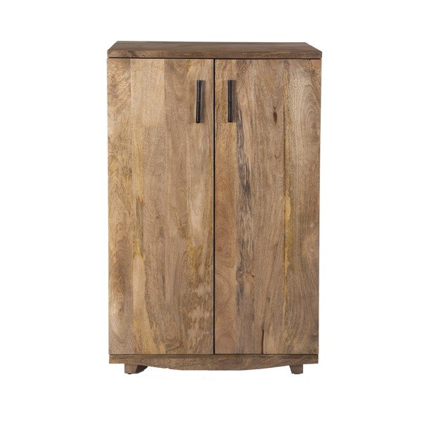 Шкаф за вино от масивно манго в естествен цвят брой бутилки 12, 74x122x46 cm Bombay – Interia Home & Living