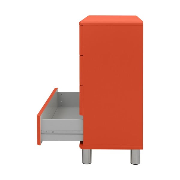 Червен висок скрин 86x92 cm Malibu - Tenzo-image-3