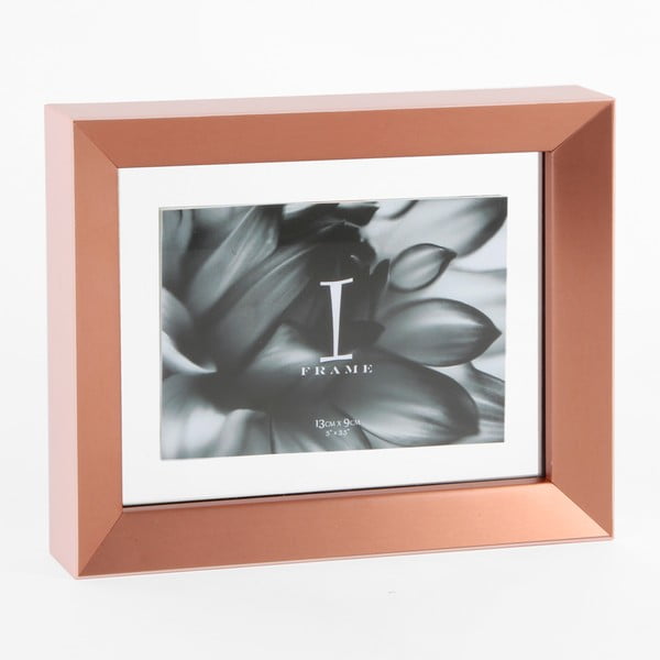 Růžovoměděný fotorámeček Juliana Impressions Aluminium, 19,5 x 16 cm