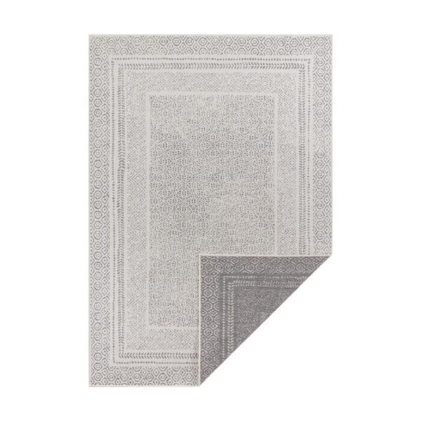 Сив и бял килим на открито Берлин, 200 x 290 cm - Ragami