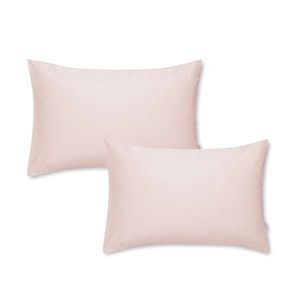 Комплект от 2 розови калъфки за възглавници от памучен сатен Standard, 50 x 75 cm Cotton Sateen - Bianca