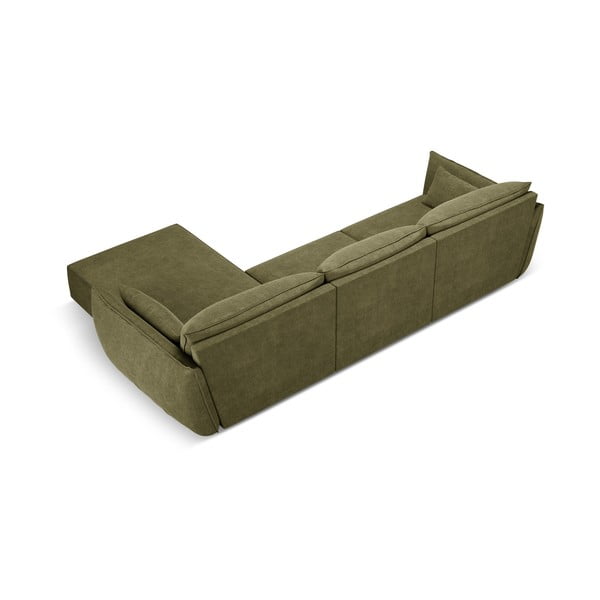 Зелен ъглов диван (десен ъгъл) Vanda - Mazzini Sofas-image-3