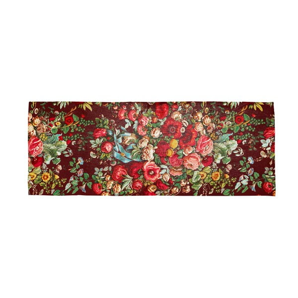 Червена покривка със смес от памук , 55 x 135 cm Still Life - Velvet Atelier