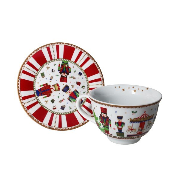 Бяла коледна чаша Tazza - Brandani-image-1