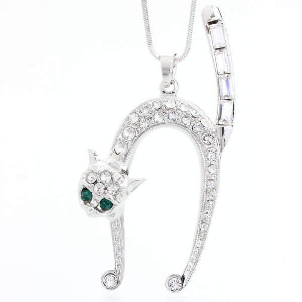 Брошка с кристали Swarovski Cat - Laura Bruni