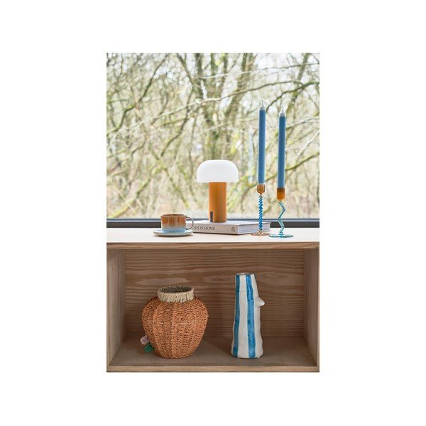 Бяло-оранжева LED настолна лампа (височина 22,5 cm) Styles – Villa Collection-image-4