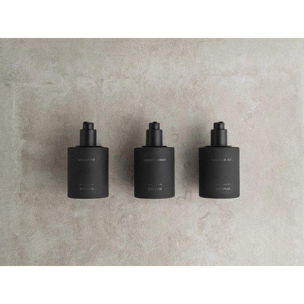 Черни стенни стъклени диспенсери за сапун 3 бр. 350 ml Kirei – Blomus-image-2