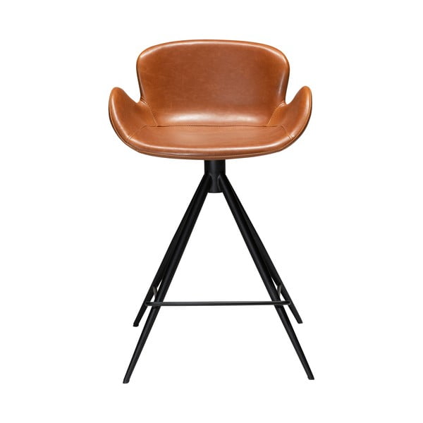 Коняк кафяв бар стол от изкуствена кожа DAN-FORM Дания , височина 87 cm Gaia - DAN-FORM Denmark-image-1