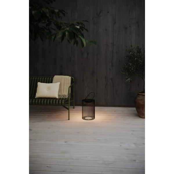 Черен екстериорен LED фенер със соларен панел с USB (височина 54 cm) Cavia – Markslöjd-image-1