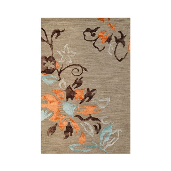 Ръчно тъфтинг килим Цветя, 153 x 244 cm - Bakero