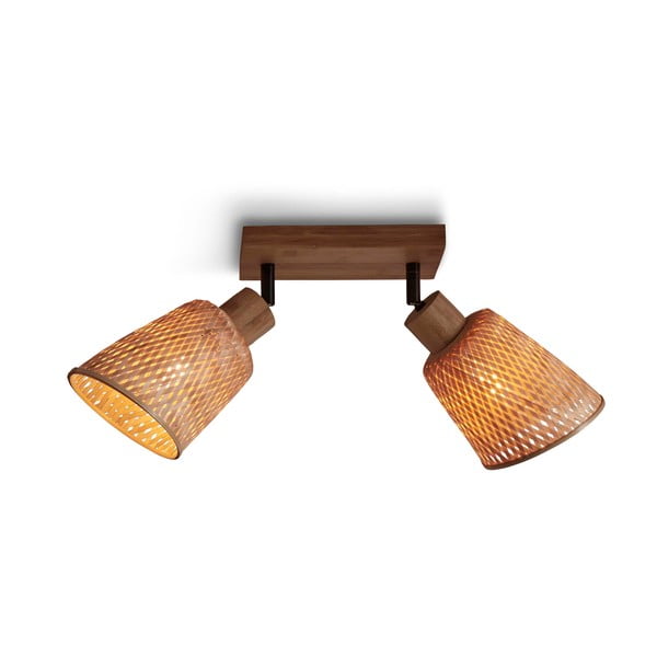 Таванна лампа с бамбуков абажур в естествен цвят ø 15 cm Java - Good&Mojo
