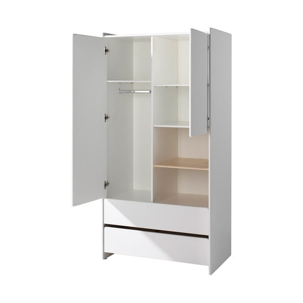 Бял детски гардероб , 90 x 180 cm Kiddy - Vipack-image-2
