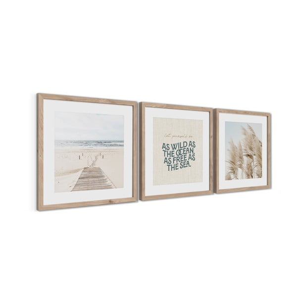 Картини в комплект от 3 бр. 30x40 cm Seaside – Styler-image-4