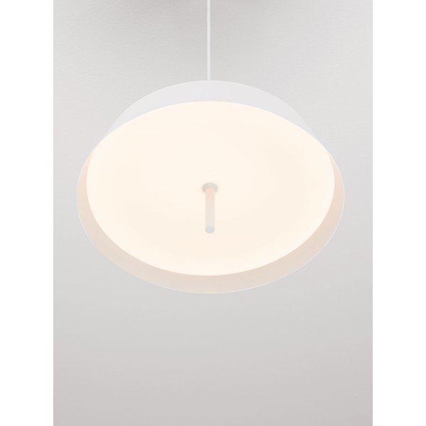 Бяло алуминиево LED затъмняващо се висящо осветително тяло ø 45 cm Velio – Nova Luce-image-2