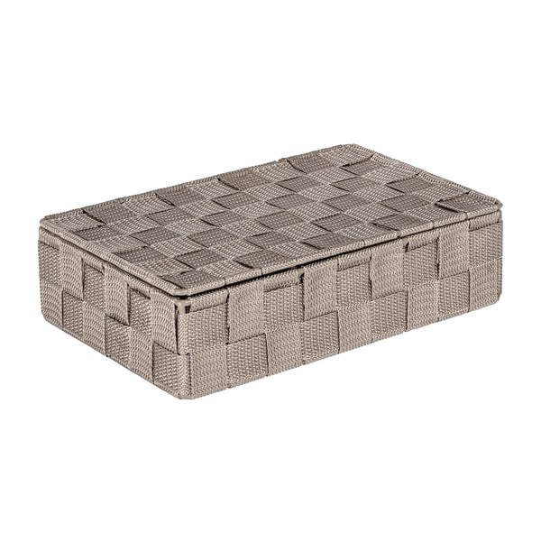 Кафяв органайзер за баня с капак Adria - Wenko-image-1