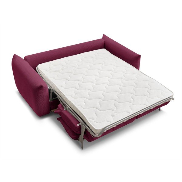 Сгъваем диван в цвят бордо 214 cm Ernest – Bobochic Paris-image-4