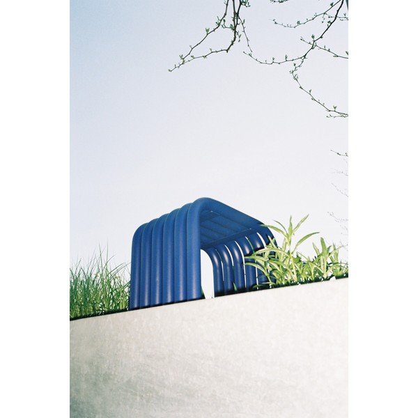 Син градински стол метален Nokk – noo.ma-image-2