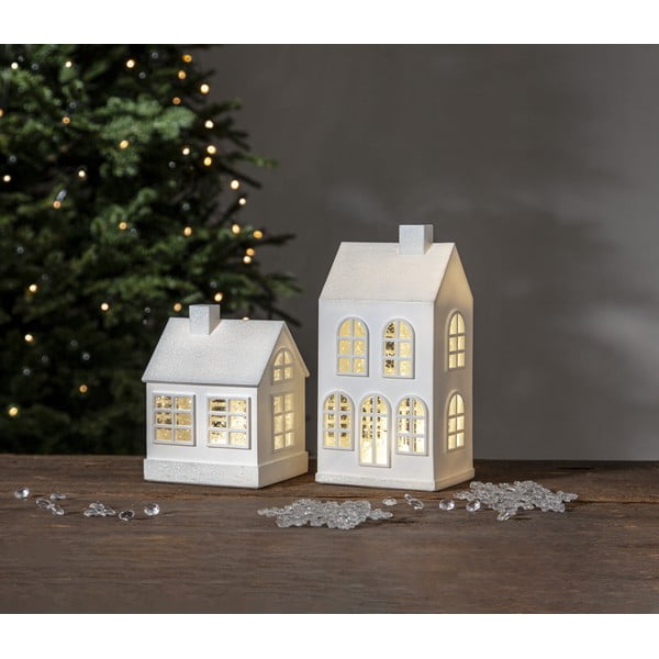 Бяла светлинна украса с коледен мотив Winter - Star Trading-image-2