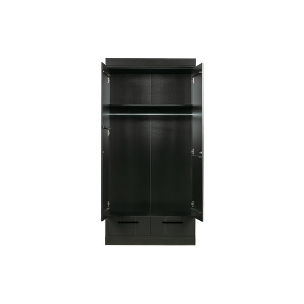 Гардероб от черен бор 94x195 cm Connect - WOOOD-image-3