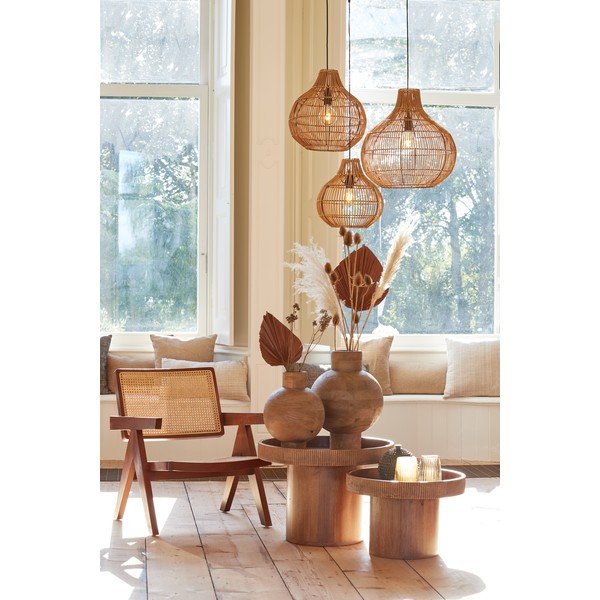Кръгла странична масичка от масивно манго ø 50 cm Kalomo – Light & Living-image-1
